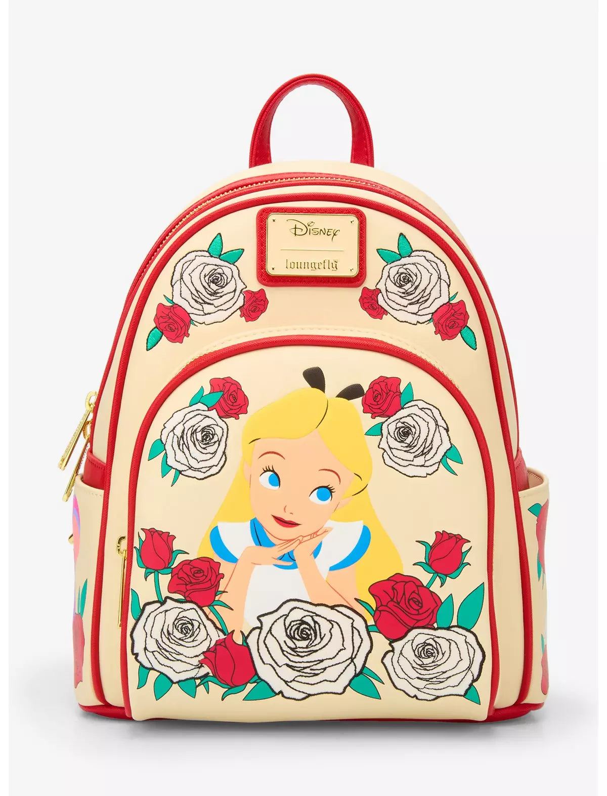 Mochila rosas de Alicia en el pais de las maravillas