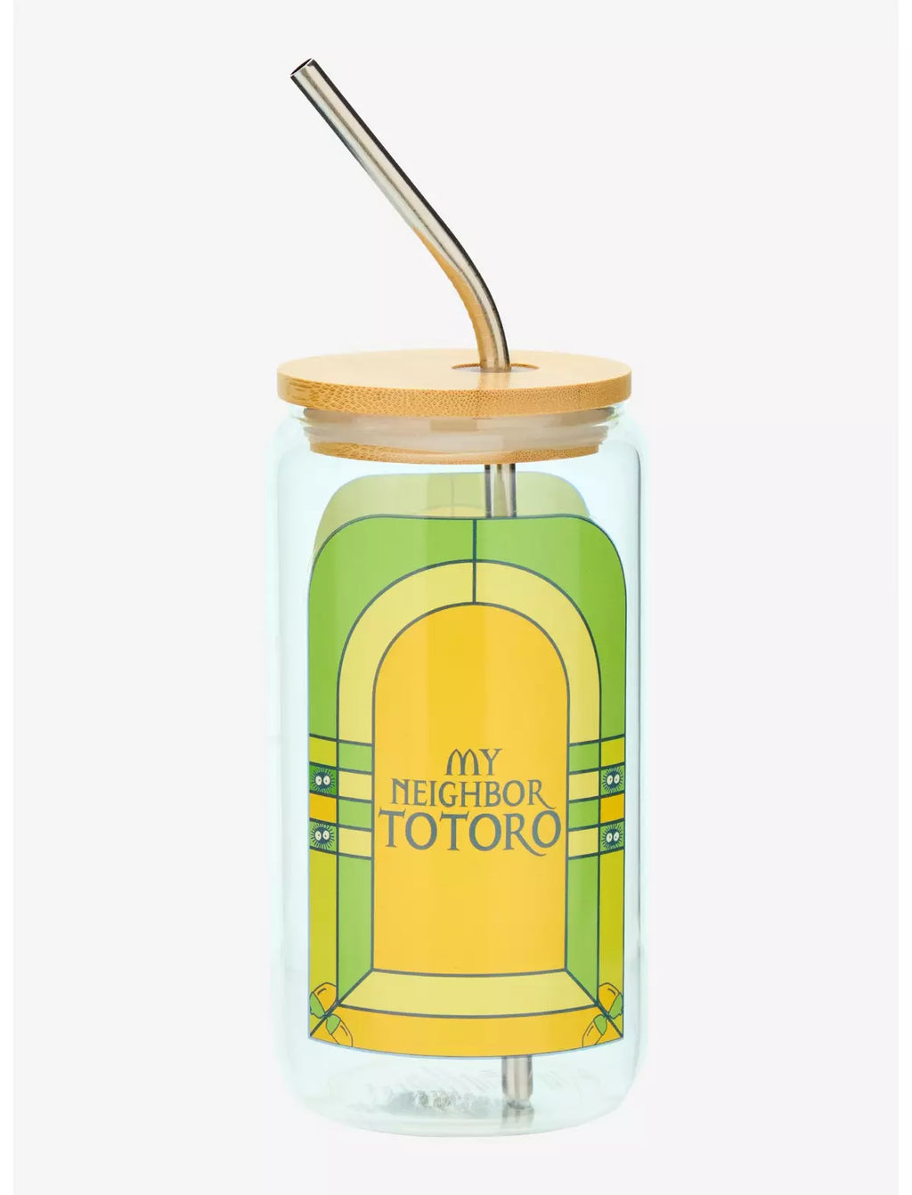 Vaso de Totoro con tapa de bambú