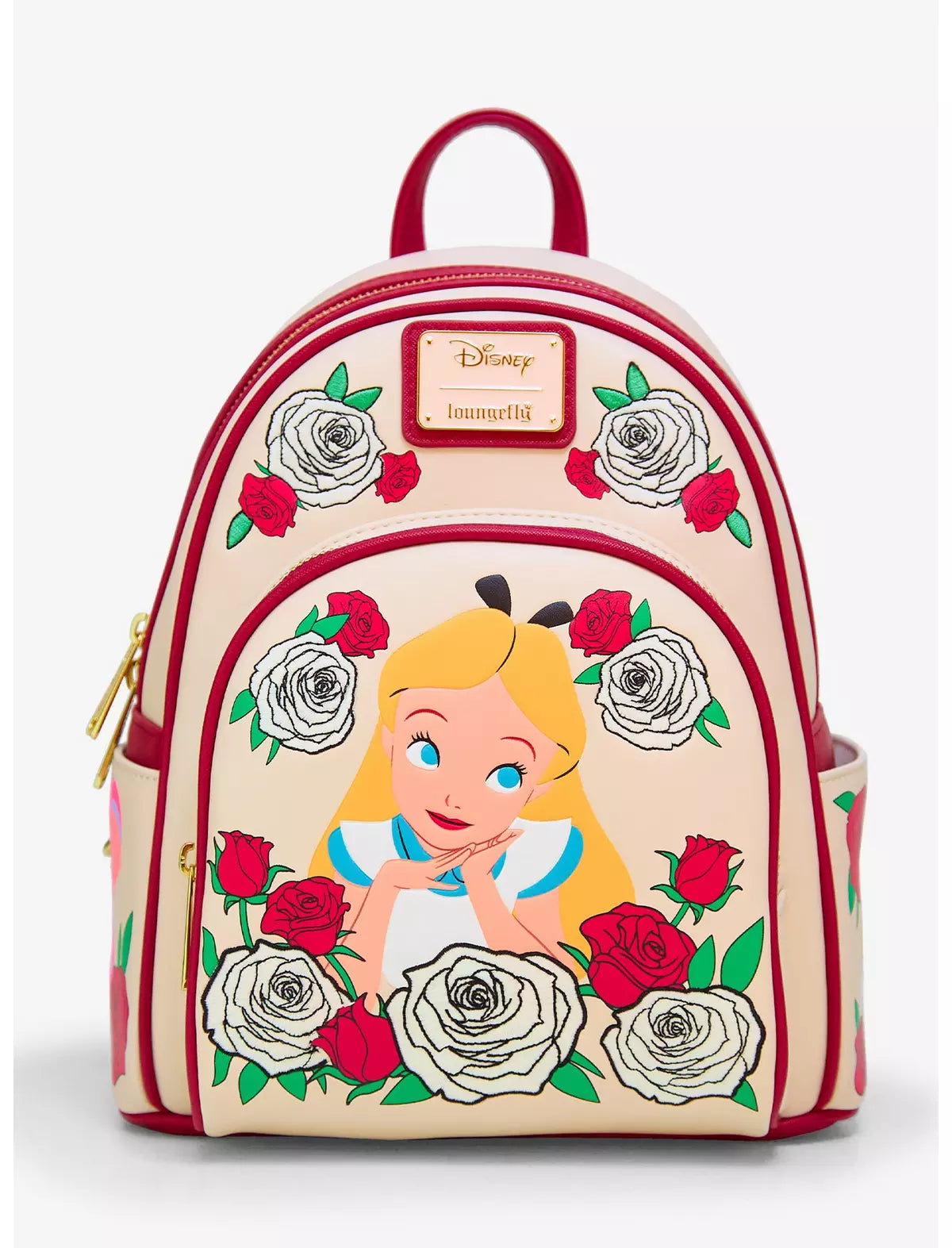 Mochila rosas de Alicia en el pais de las maravillas