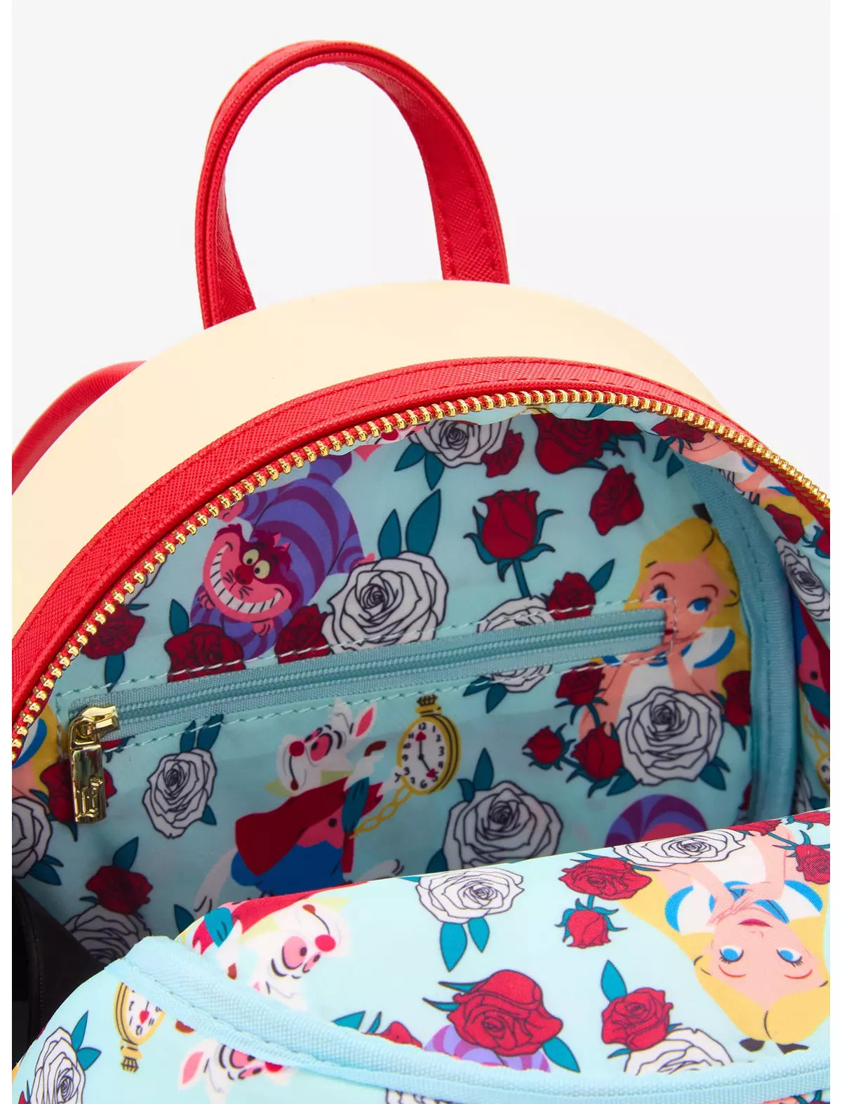 Mochila rosas de Alicia en el pais de las maravillas